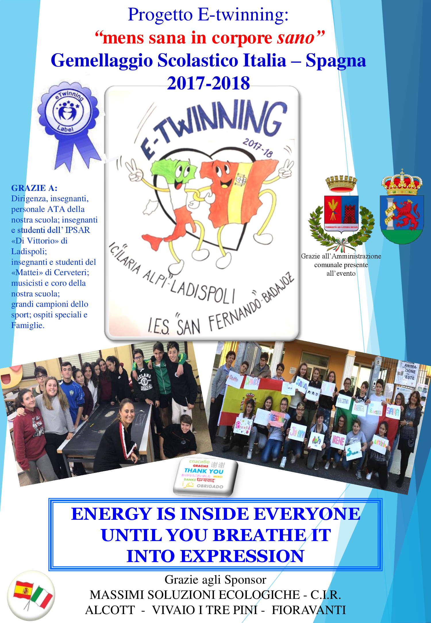 Gemellaggio Scolastico Italia – Spagna a.s. 2017/2018