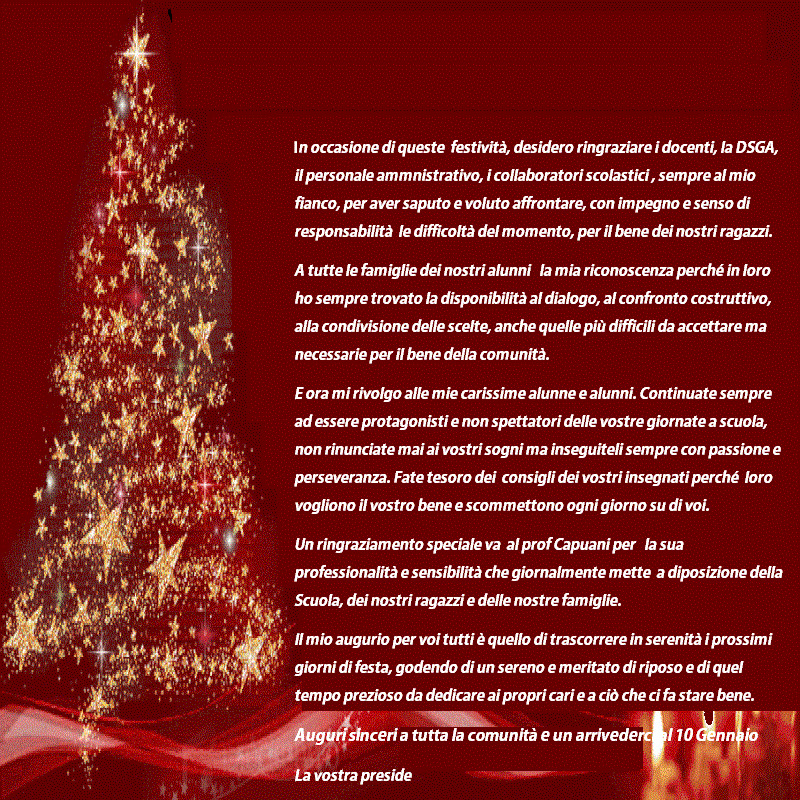 Auguri del Dirigente